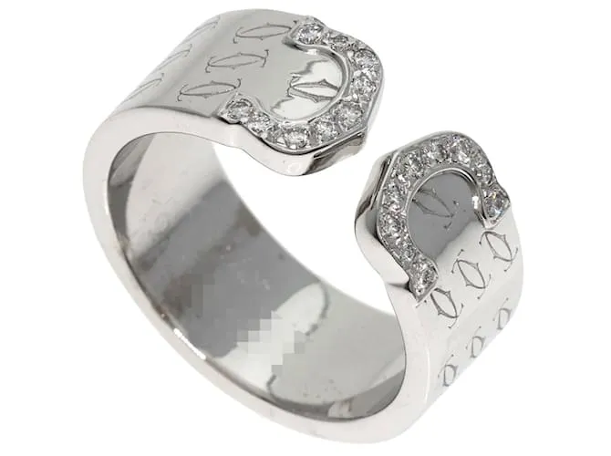 Anello Cartier C2 Diamante LM #53 Bianco