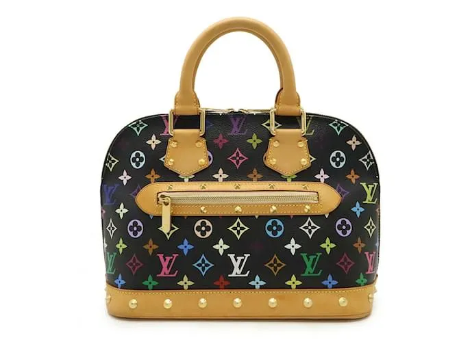 Borsa a mano Alma Monogram Multicolore Louis Vuitton M92646 Nero