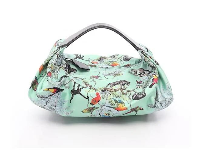 Borsa in pelle di seta Balsa di Hermès Verde