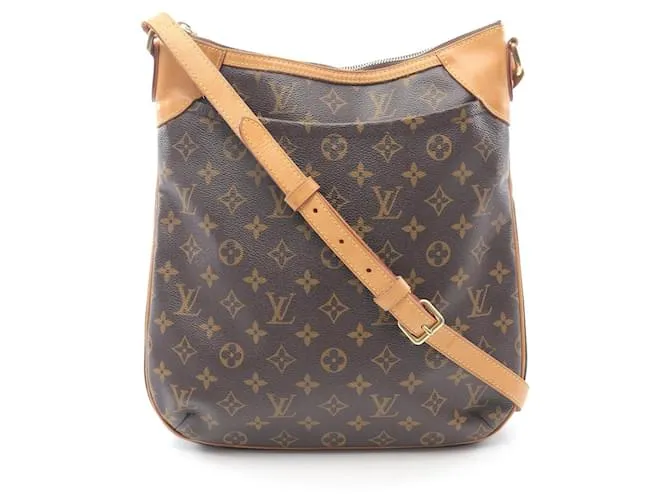 Borsa a Spalla Odeon MM Monogramma Louis Vuitton Marrone