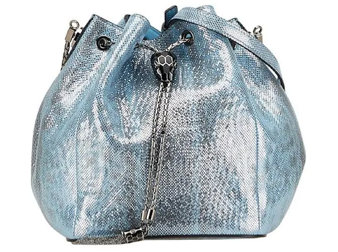 Bulgari Borsa 2 in 1 Serpenti Forever in Karung di BVLGARI Blu