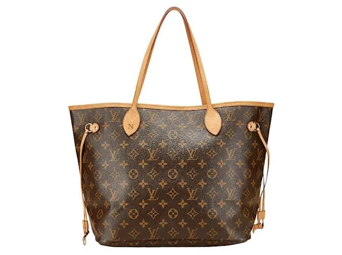Borsa a Spalla Louis Vuitton Neverfull Monogram Metallico Bronzo