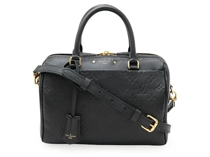 Borsa 2 in 1 Louis Vuitton Speedy Bandoulière 25 Monogram Empreinte Nero