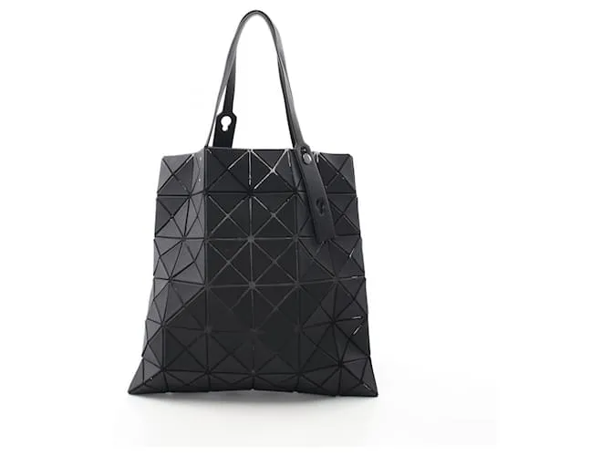 Borsa tote in tela rivestita in PVC BAO BAO ISSEY MIYAKE LUCENT BASICS Nero