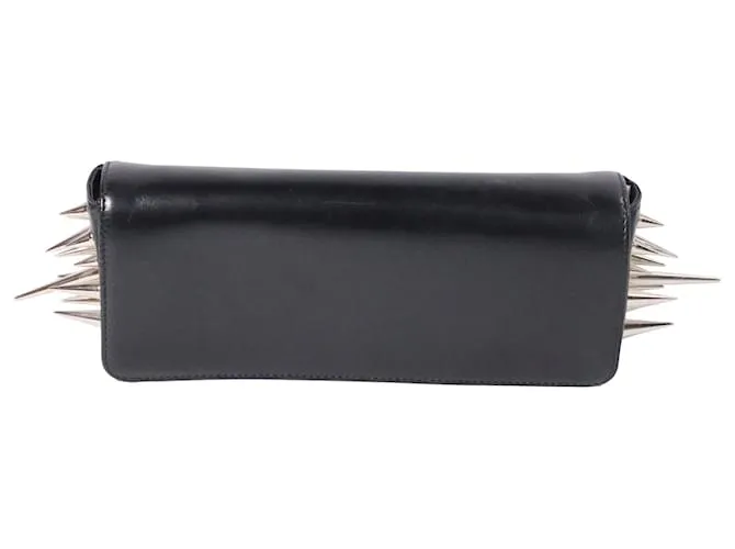 Borsa Clutch Marquise con Borchie Christian Louboutin in Pelle Nera Nero