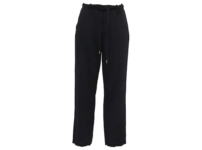 Pantaloni con coulisse Zimmermann in cotone nero