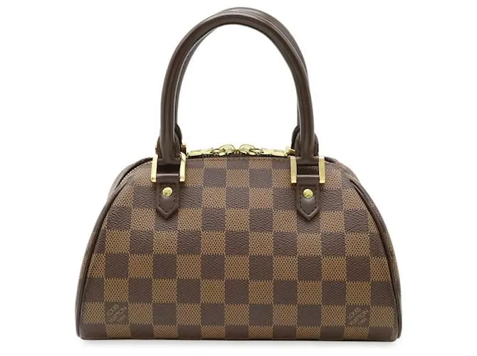 Borsa a mano Ribera Mini Damier Louis Vuitton Marrone