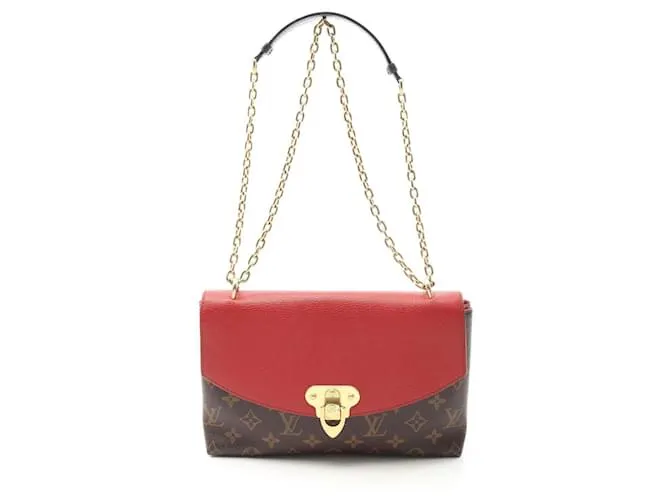 Borsa a spalla in tela rivestita Monogram Saint Placide di Louis Vuitton Marrone