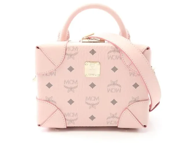 Borsa 2 in 1 in pelle Visetos MCM Rosa
