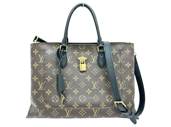 Borsa a Spalla Monogram Flower Tote Louis Vuitton Metallico Bronzo