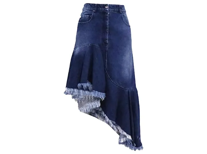 Gonna asimmetrica Michael Kors Collection in denim blu