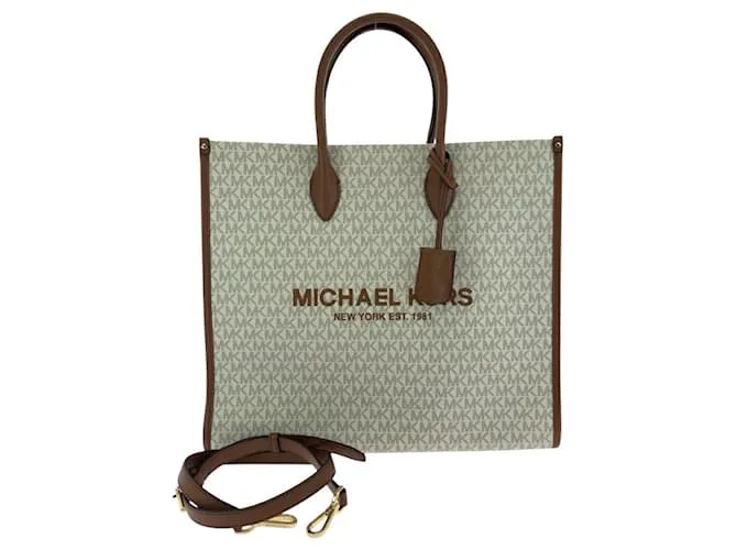 Borsa 2 in 1 in PVC Michael Kors Bianco