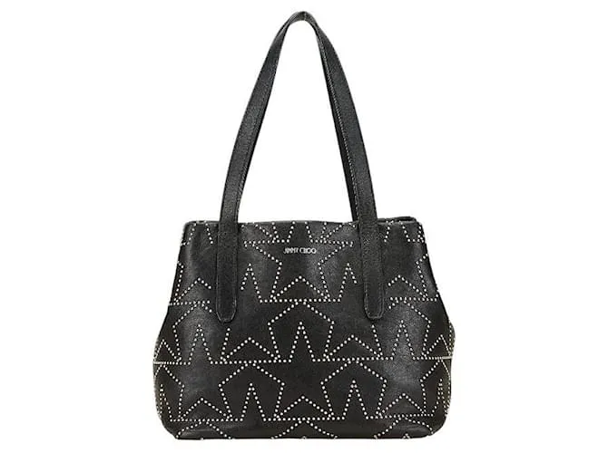 Borsa in pelle Sofia Star Studs di Jimmy Choo Nero