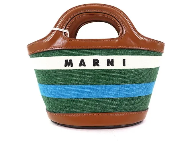 Borsa tote 2 in 1 in pelle di coccodrillo Marni BEAUGRAND Marrone