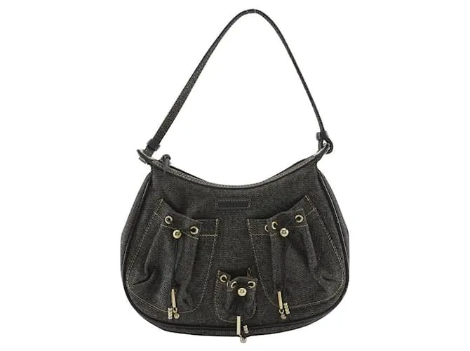 Borsa a Spalla in Denim Givenchy Blu