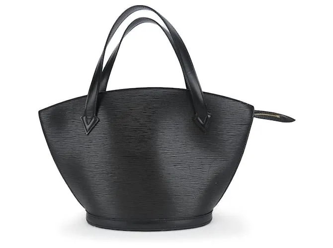 Borsa a mano Louis Vuitton Saint Jacques in pelle Epi Nero