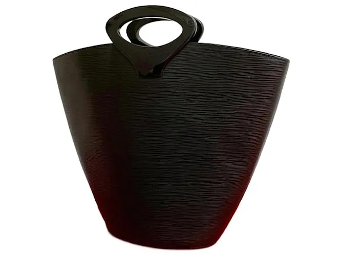 Borsa a mano in pelle Epi Noctambule Louis Vuitton Nero