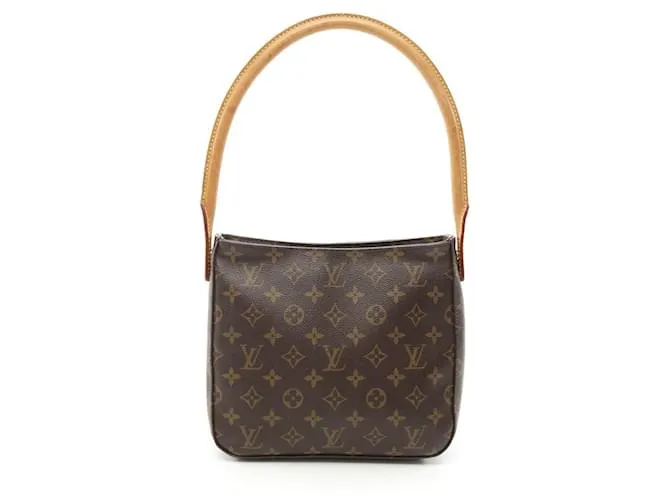 Borsa a Spalla Looping MM Monogramma Louis Vuitton Metallico Bronzo