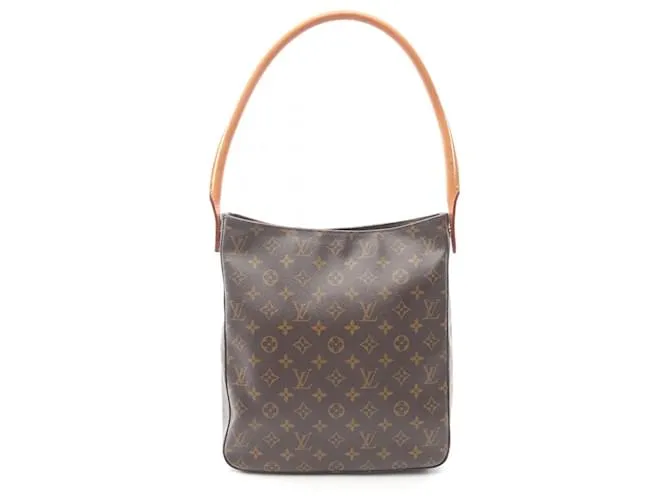 Borsa a Spalla Looping GM Monogramma Louis Vuitton Metallico Bronzo