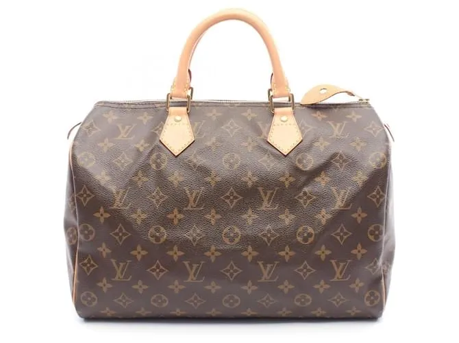 Borsa a mano Louis Vuitton Speedy35 Monogram Marrone