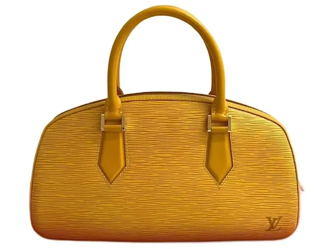 Borsa a mano Jasmin in pelle Epi Louis Vuitton Giallo