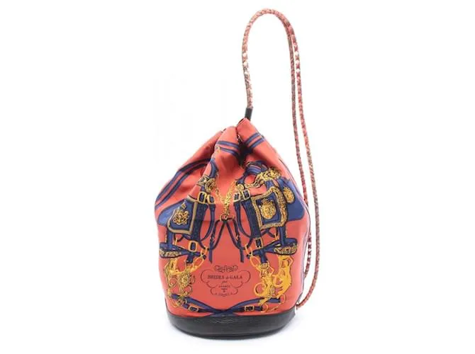 Borsa a Spalla in Pelle di Seta-Cool 22 Brides de Gala di Hermès Marrone