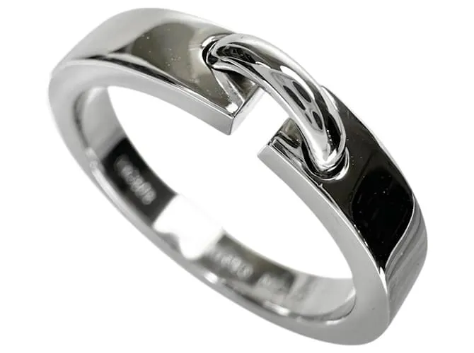 Anello Chaumet Liens Evidence in oro bianco Au750 misura 17 Argento Metallico