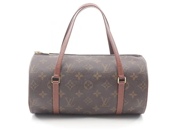 Borsa a mano Papillon 26 Monogram Louis Vuitton Metallico Bronzo