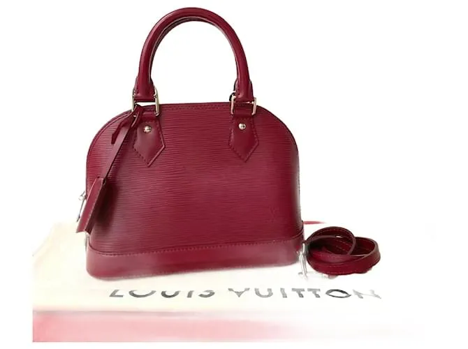 Borsa 2 in 1 Alma BB Epi di Louis Vuitton Marrone