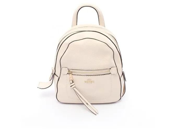 Zaino in pelle Andie di Coach Bianco