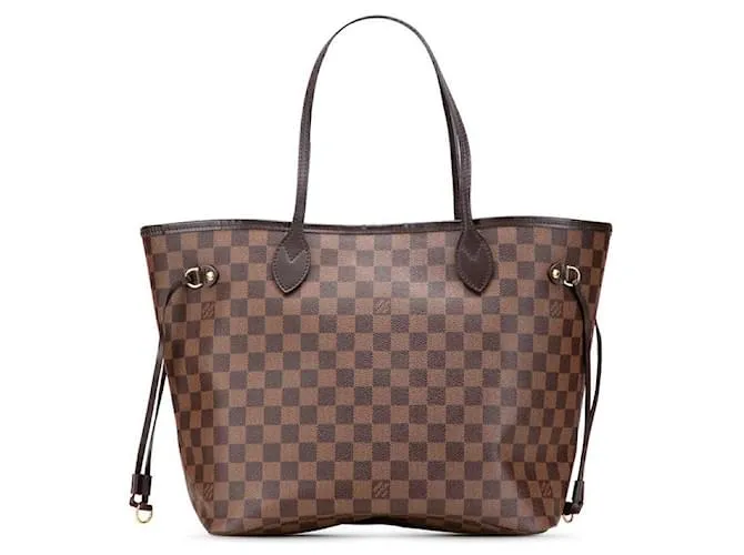 Borsa a Spalla Louis Vuitton Neverfull MM Damier Metallico Bronzo