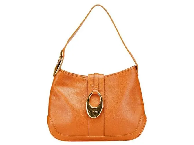 Bulgari Borsa a Spalla BVLGARI in Pelle Arancione