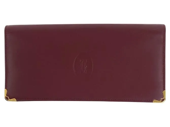 Portafoglio lungo in pelle della linea Must di Cartier Marrone