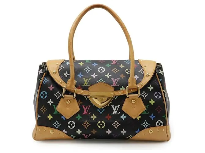 Borsa a Spalla Monogram Multicolore Beverly di Louis Vuitton Nero