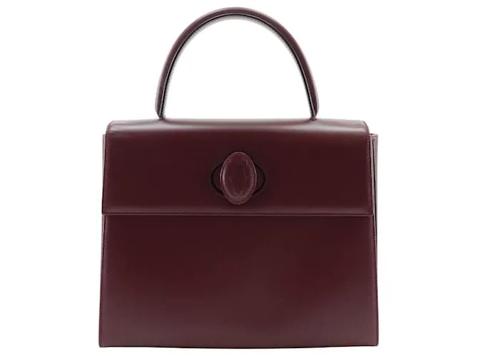 Borsa in pelle della linea Must di Cartier Marrone