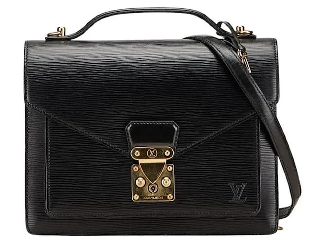 Borsa 2 in 1 Monceau Epi di Louis Vuitton Nero