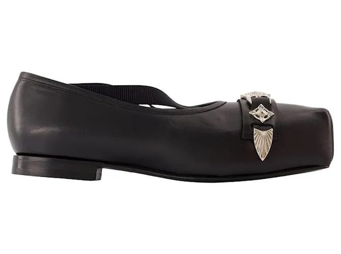 Aj1343 Ballerine - Toga Pulla - Pelle - Nero