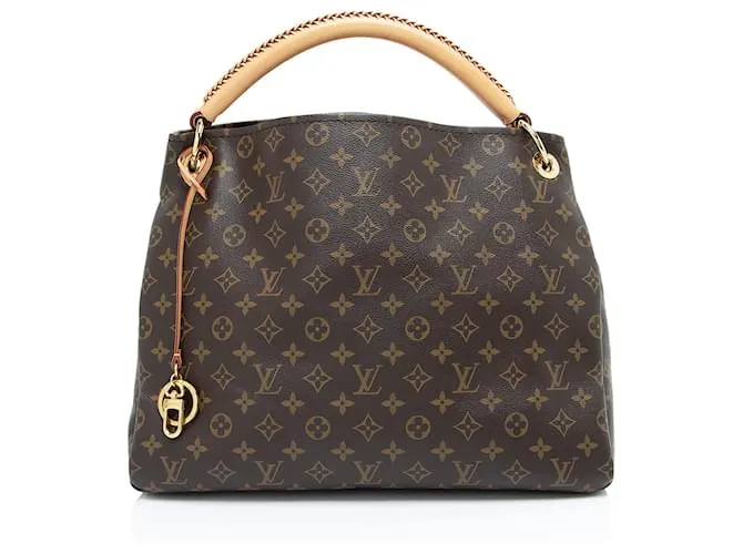 Borsa a Spalla Artsy MM in Tela Monogram Louis Vuitton Marrone