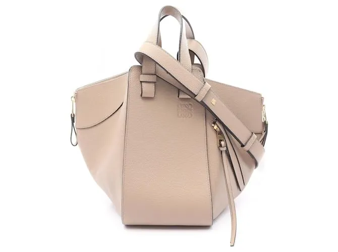 Borsa Hammock Loewe Piccola in Pelle Borsa 2in1 Marrone Beige