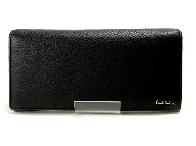 Portafoglio Lungo Paul Smith in Pelle di Vitello Nero