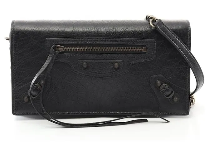 Borsa a Spalla in Pelle CITY di Balenciaga Nero