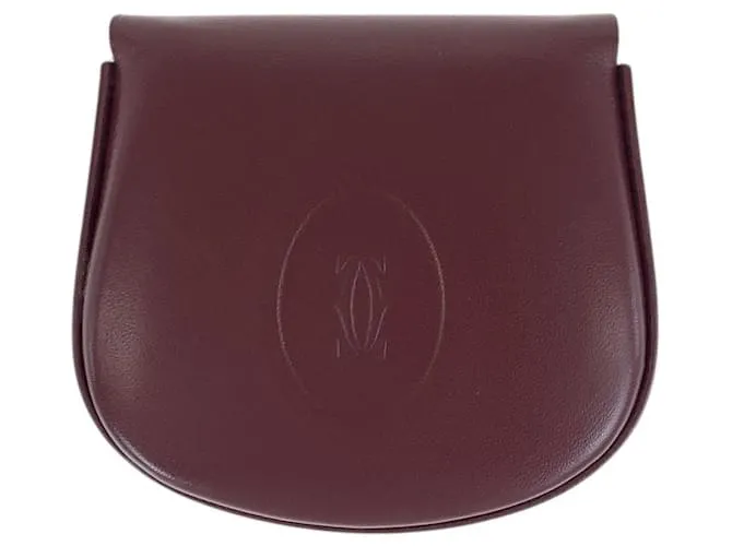 Portamonete in pelle della linea Must di Cartier Marrone