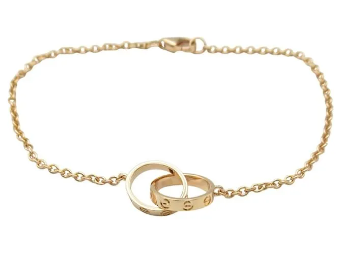 Bracciale Cartier Baby Love Au750 Taglia 17 D'oro Metallico