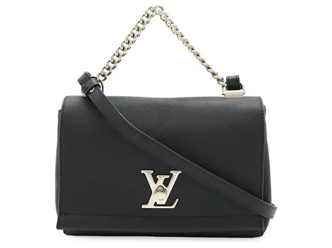 Borsa 2 in 2 Lockme II BB in pelle di vitello Louis Vuitton Nero