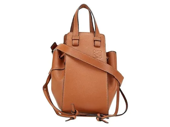 Borsa Hammock in pelle Loewe 2 in 1 Marrone