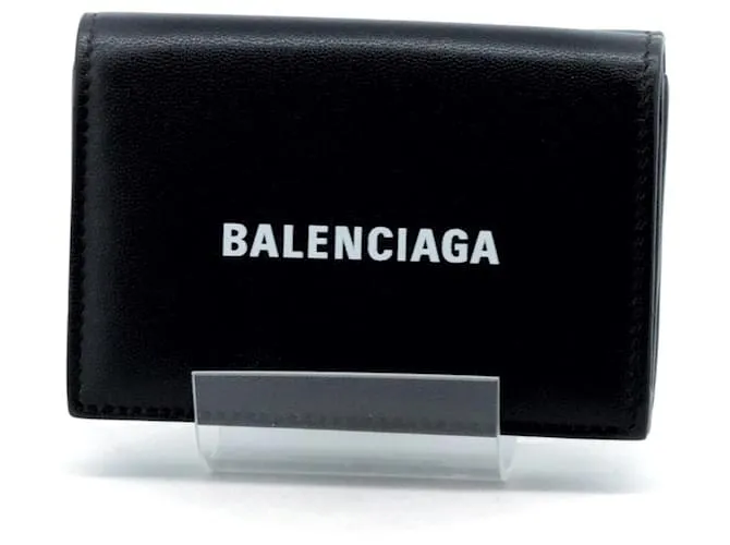 Portafoglio in pelle Balenciaga 594312 Nero