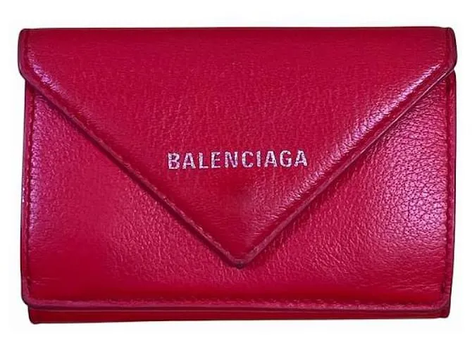 Portafoglio Tri-fold in Carta Balenciaga Nero