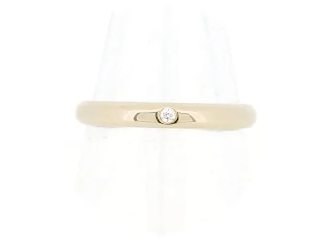 Anello in diamante Cartier 1895 Au750 Taglia 8.5 D'oro Metallico