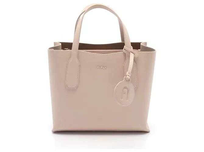 Borsa in pelle classica Furla Marrone Beige