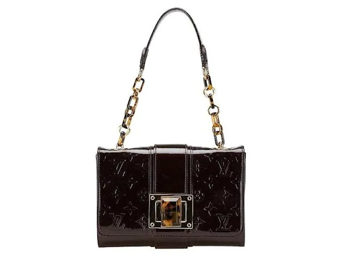 Borsa a spalla in vernice Monogram Vellermont Avenue di Louis Vuitton Porpora